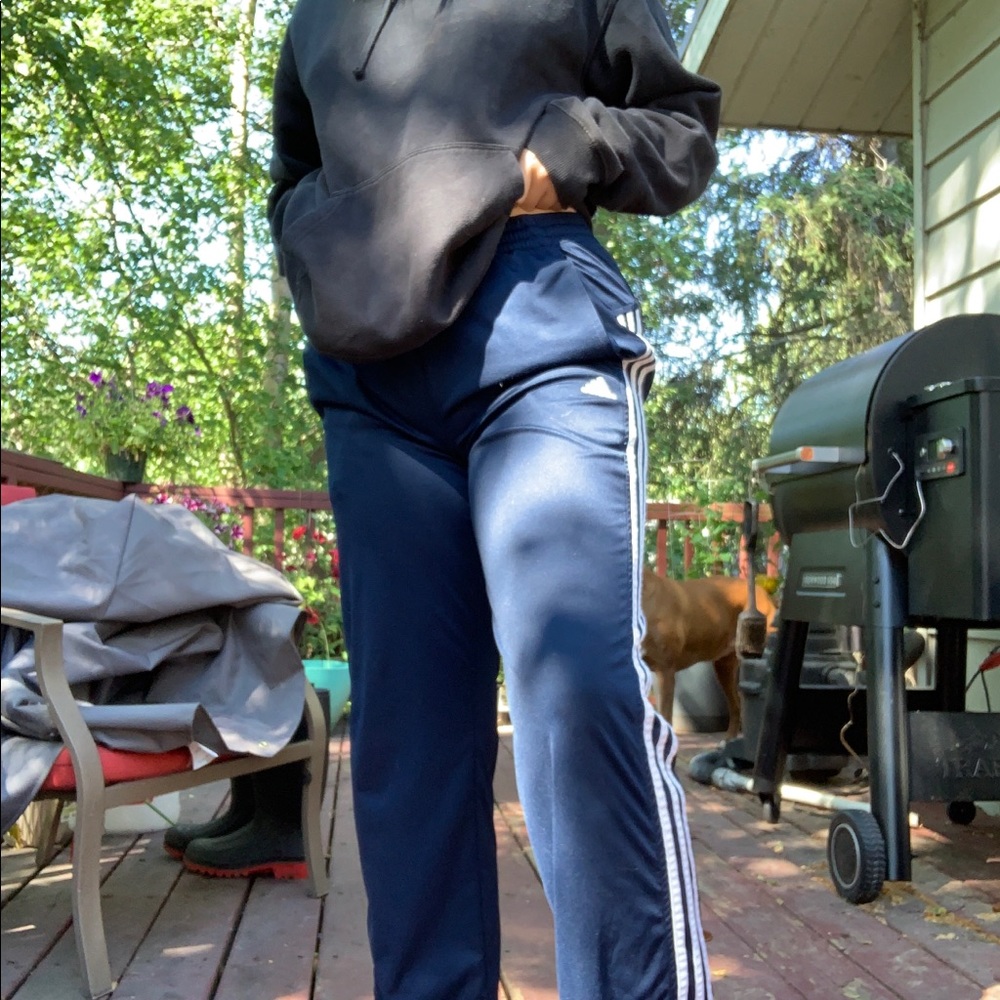 Dark blue adidas pants